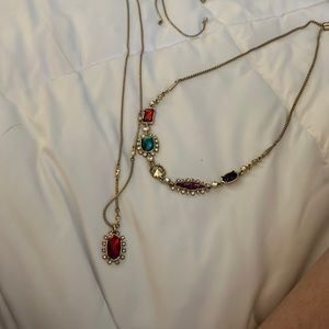 2 inspired lariat necklaces